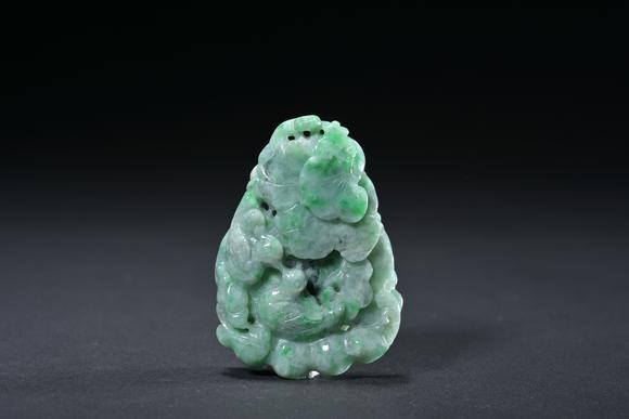 三杉美術(shù)清 翡翠鴛鴦佩