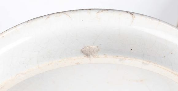 TooveysFive Prattware pot lids, comprising Uncle Toby, The Room In Which Sh