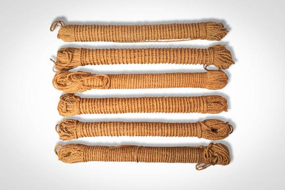 Apollo Art AuctionsCa. 19th - 20th century AD. >
A group of coiled fibre fishing lines or cordage, each tightly woun