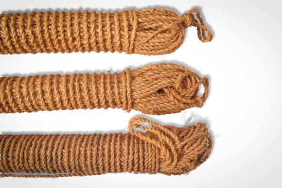 Apollo Art AuctionsCa. 19th - 20th century AD. >
A group of coiled fibre fishing lines or cordage, each tightly woun