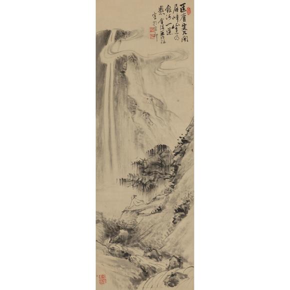 東京飛鳥王冶梅 觀瀑圖