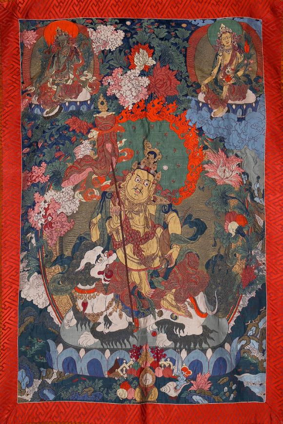 千葉大和財(cái)寶天王織錦唐卡