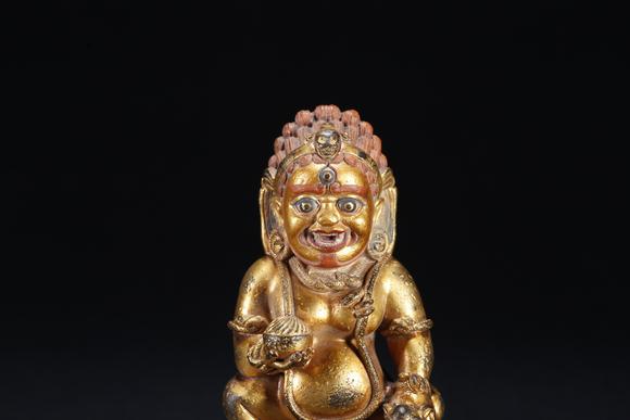 千葉大和銅鎏金財(cái)神造像
