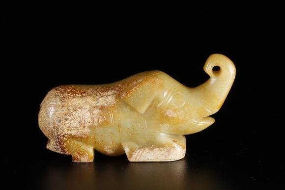千葉大和和田玉雕獸形擺件