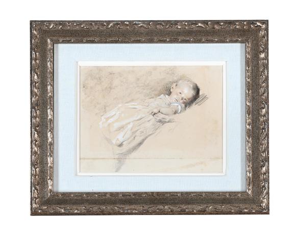 DreweattsATTRIBUTED TO WILLIAM HENRY HUNT (BRITISH 1790-1864), STUDY OF A RESTING INFANT