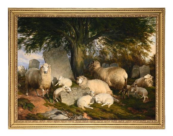DreweattsTHOMAS SIDNEY COOPER (BRITISH 1803-1902), REPOSING ON GOD'S ACRE, TOGETHER WITH A SKETCH (2)