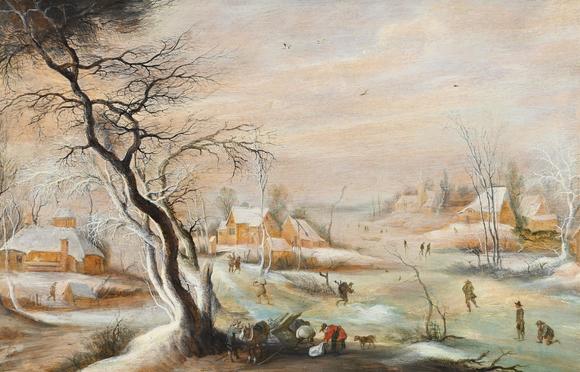 DreweattsFLEMISH SCHOOL (17TH CENTURY), WINTER LANDSCAPE