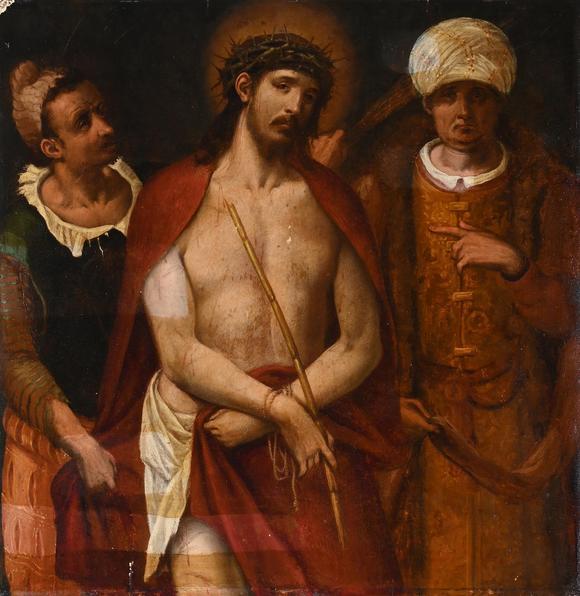DreweattsCIRCLE OF DOMENICO FETTI (ITALIAN 1589-1632), ECCE HOMO