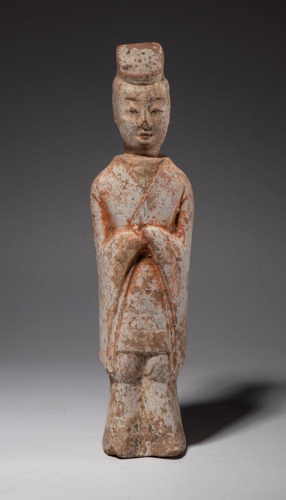 Bertolami Fine ArtTang-style polychrome terracotta figurine. China, 20th century.