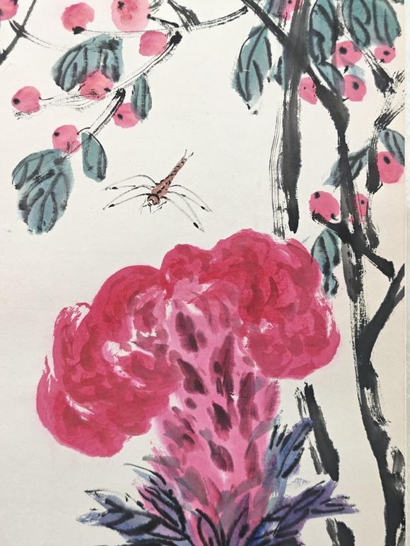 京都粵盛美術(shù)齊白石/雞冠花