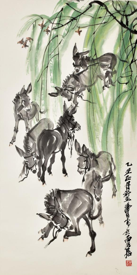 北京寶蘊黃胄 群驢圖