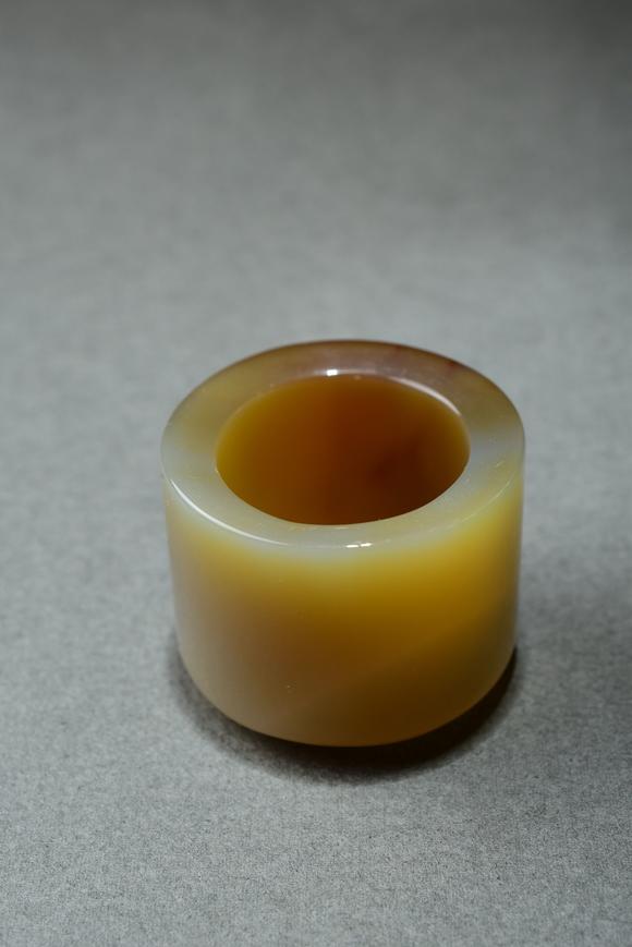 北京寶蘊清 瑪瑙素面扳指