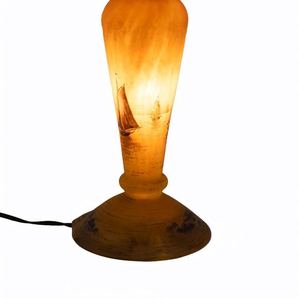 WettmannDaum Frères Tischleuchte Marinemotiv