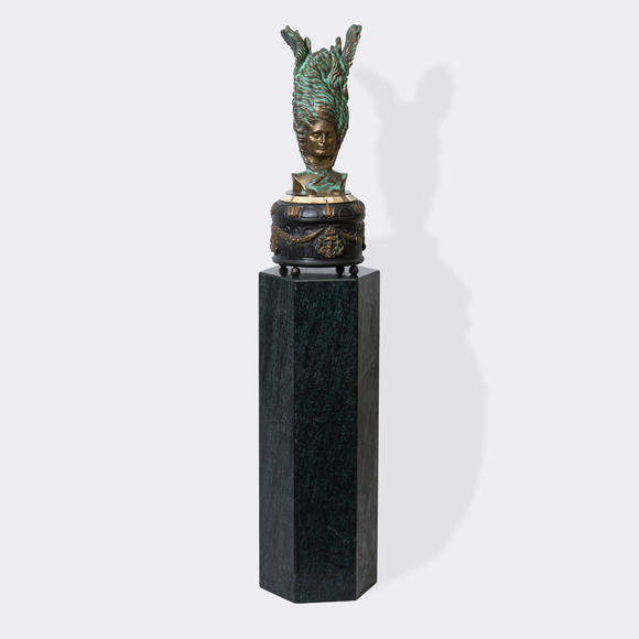 Auktionshaus StahlErnst Fuchs (Wien 1930 - Wien 2015). Janus watch with IWC movement.