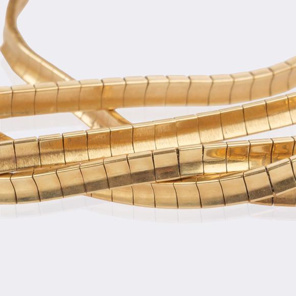 Auktionshaus StahlMulti-row vintage gold bracelet.