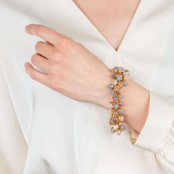Auktionshaus StahlTamara Comolli. Rare 'Mikado Flamenco Cashmere' bracelet.