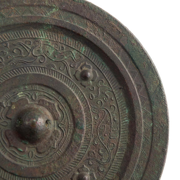 Oakridge Auction Gallery漢代 銅鏡  A Chinese bronze mirror