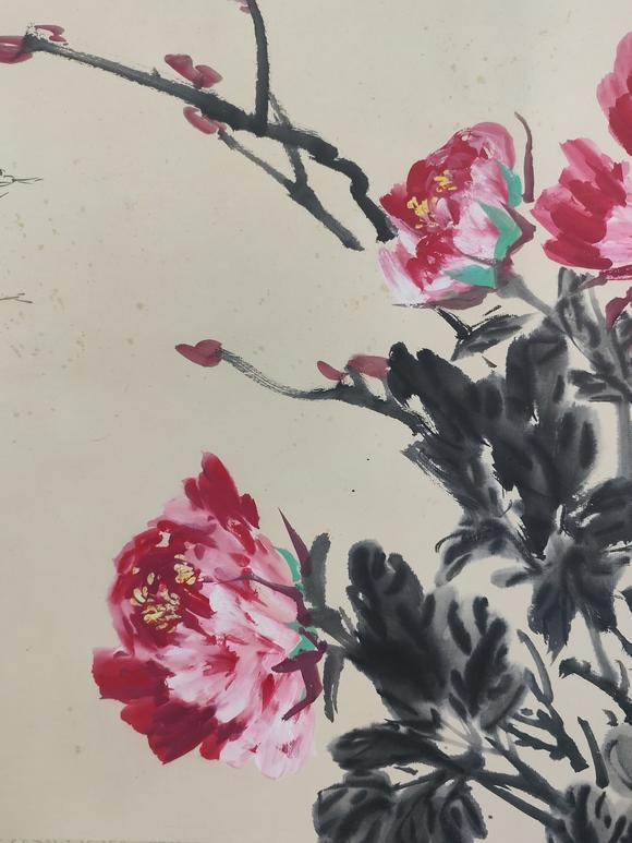 山東常藏出版于《筆墨春秋》P507/花蝶圖
