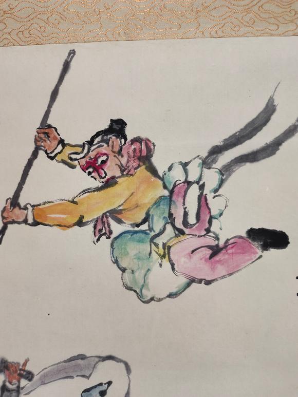 日本松町古美關(guān)良 三打白骨精圖