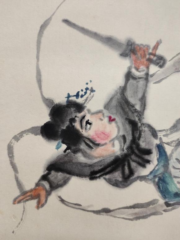 日本松町古美關(guān)良 三打白骨精圖
