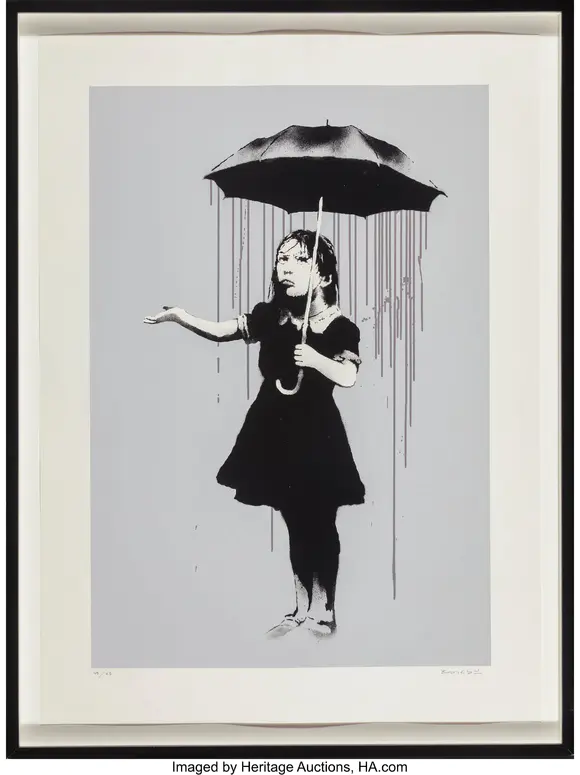 Heritage AuctionsBanksy (b. 1974) Nola (Grey Rain), 2008 Screenpr