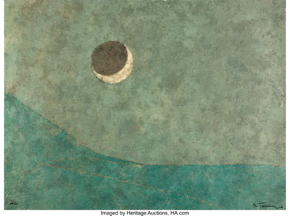 Heritage AuctionsRufino Tamayo (1899-1991) Eclipse, 1980 Miografía in colors on handmade paper