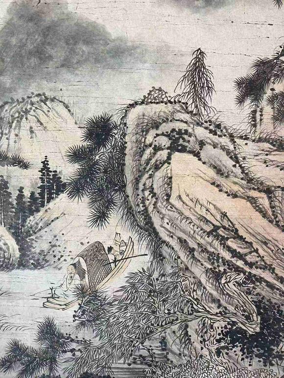 日本松町古美石濤 山水