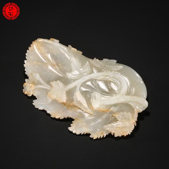 北京啟石明 葉形筆舔（帶原盒）