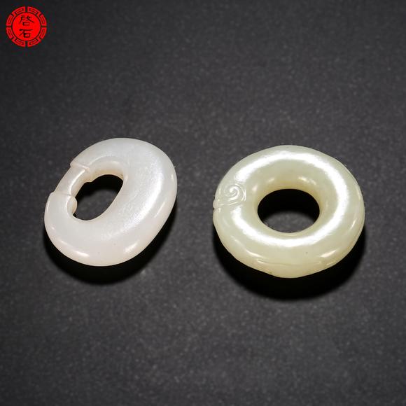 北京啟石清 躞蹀帶環(huán)、龍紋環(huán)一組