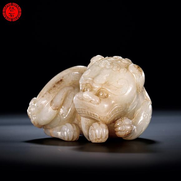 北京啟石明 圓雕瑞獸