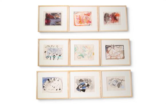 Goldfield Auction sarlsLucy Leblanc (née en 1930, Belgique)
Important ensemble de dessins, aquarelles et gravures abstraites, circa 1963–1965
Ensemble exceptionnel et coh
