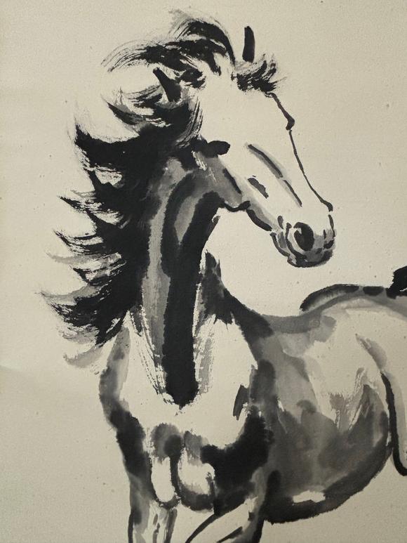 北京嘉翰奔馬圖 附《中國(guó)近現(xiàn)代名畫集第一部》p94