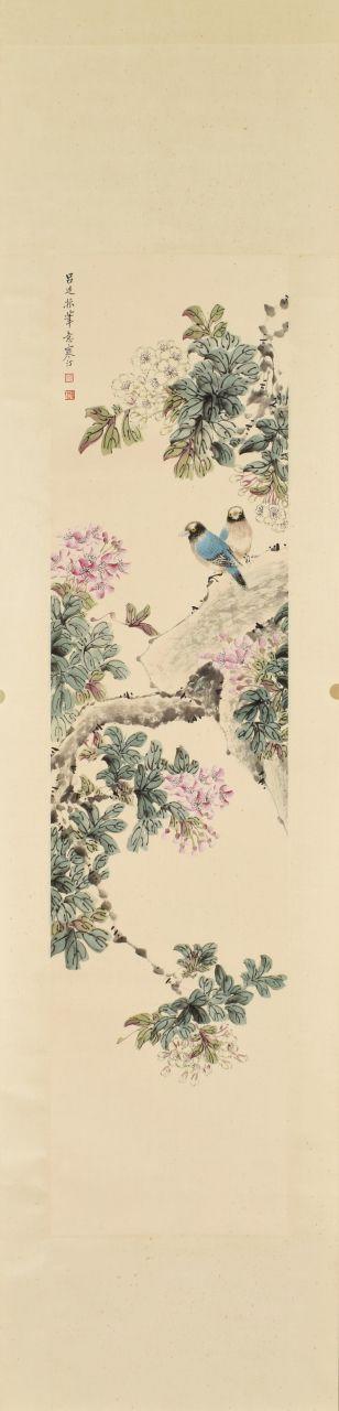 日本松町古美江寒汀 花鳥(niǎo)