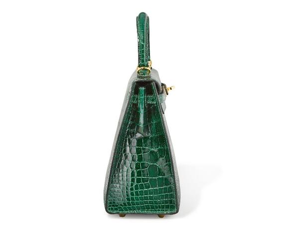 RoseberysHermès.

Kelly 25, 2023, of Vert Fonce shiny alligator, gold hardw