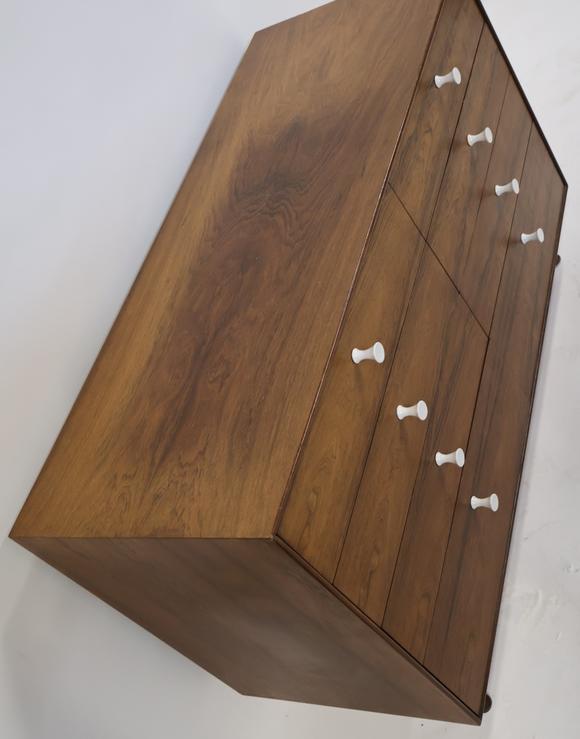 Clarke Auction GalleryMidcentury Pr Of George Nelson Thin Edge Rosewood