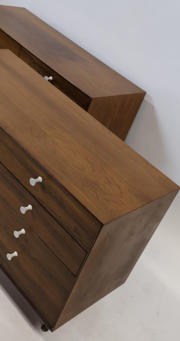 Clarke Auction GalleryMidcentury Pr Of George Nelson Thin Edge Rosewood