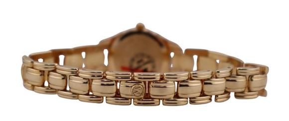 Clarke Auction GalleryJEWELRY. Lady's Movado 14kt Gold Diamond Bracelet