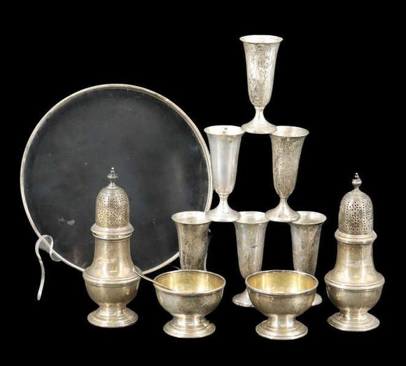 Clarke Auction GallerySTERLING. Asstd. Sterling Hollowware Incl. T&Co.