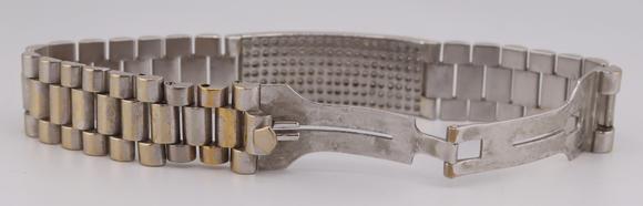 Clarke Auction GalleryJEWELRY. Men's 18kt Gold & 4+ct Diamond Bracelet.