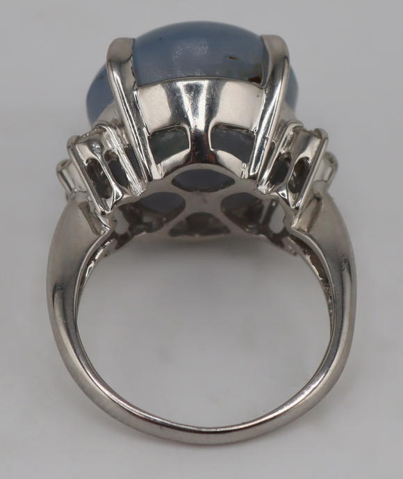 Clarke Auction GalleryJEWELRY. GIA Unheated Ceylon STAR Sapphire and