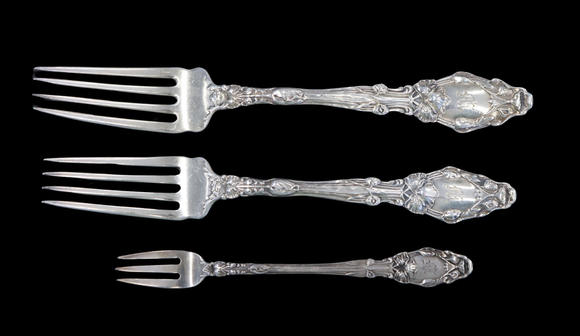 Clarke Auction GallerySTERLING. Gorham Virginiana Sterling Flatware