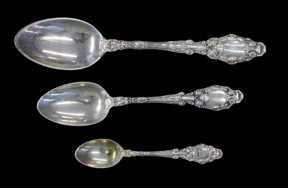 Clarke Auction GallerySTERLING. Gorham Virginiana Sterling Flatware