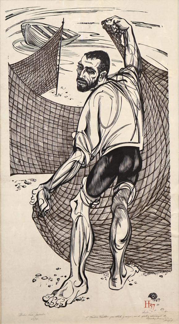 Clarke Auction GalleryLORENZO HOMAR (PUERTO RICAN, 1913-2004).