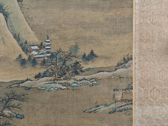 京都粵盛美術文征明/江春雪景