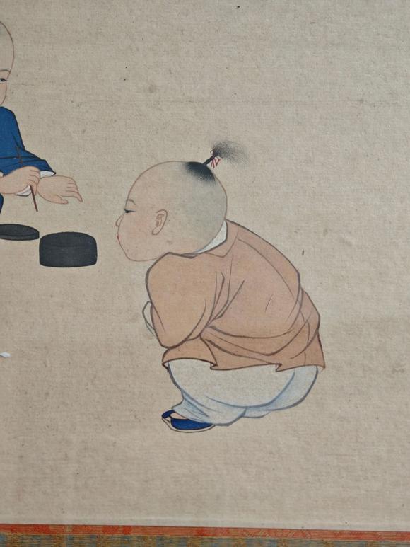 京都粵盛美術陳啟湖/嬰戲圖