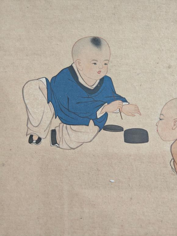 京都粵盛美術陳啟湖/嬰戲圖