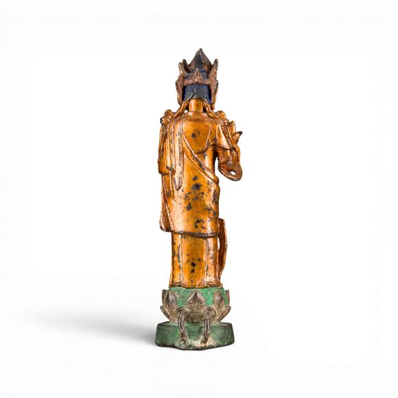 Hargesheimer Kunstauktionen DüsseldorfEINE VERGOLDETE BRONZEFIGUR DER WEIDENZWEIG-GUANYIN