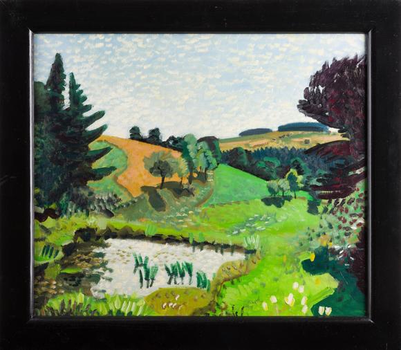 Hargesheimer Kunstauktionen DüsseldorfWOLFGANG MATTHEUER – 'LANDSCHAFT BEI ZEULENRODA' (1959)