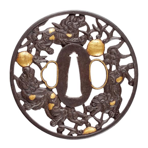 Kunsthaus Lempertz KGAn iron tsuba. 18/19th century