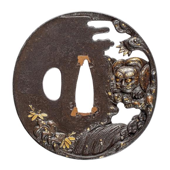 Kunsthaus Lempertz KGAn iron tsuba. 19th century